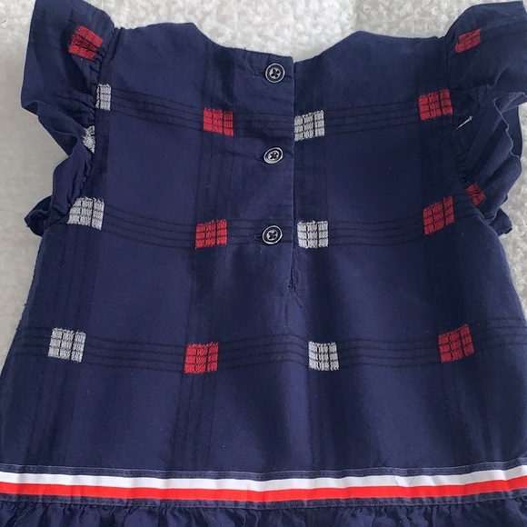 Tommy Hilfiger Navy Ruffle Sleeve Dress EUC 18M - Picture 9 of 14